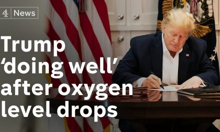 Trump’s oxygen levels dipped twice but condition ‘improving’ say doctors