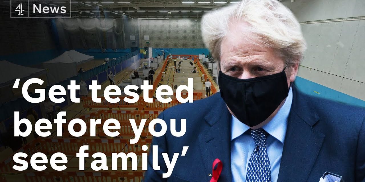 Boris Johnson says people should get Covid test before visiting elderly relatives for Christmas