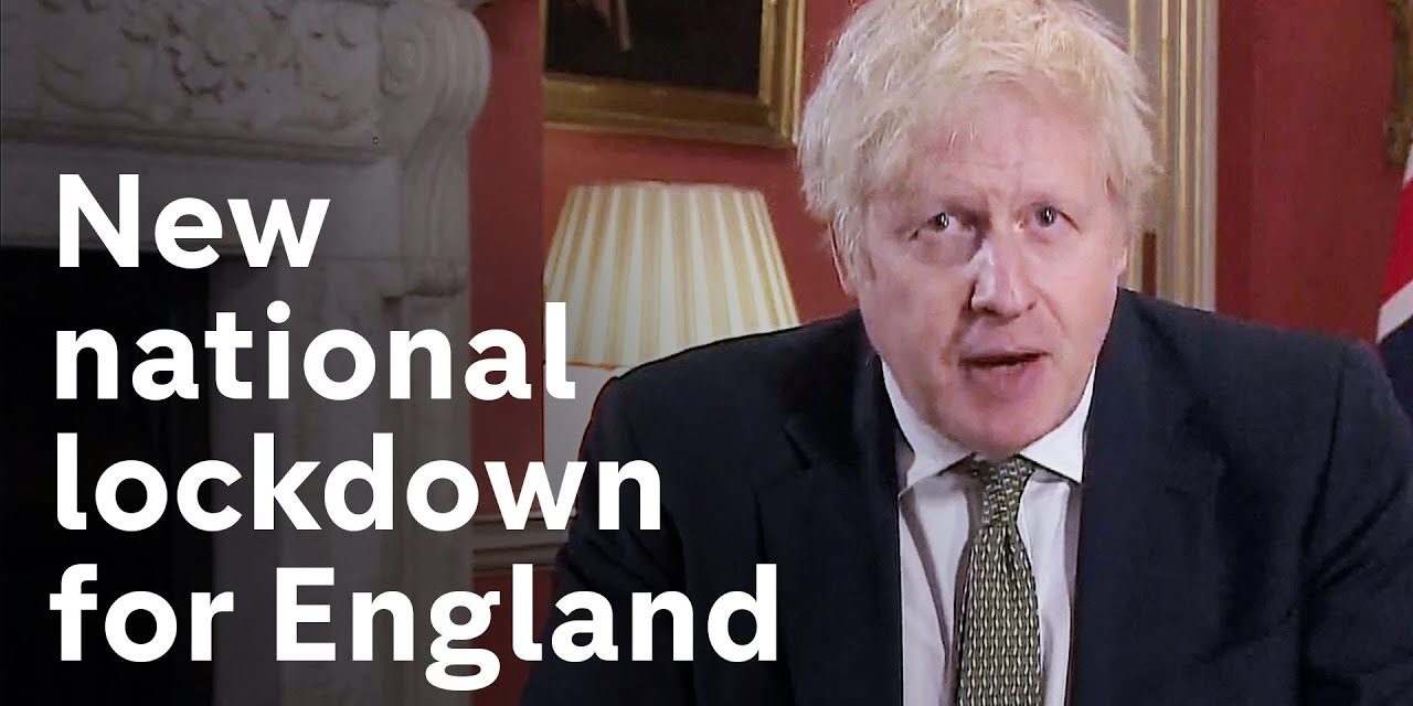 England to enter a new national lockdown from midnight Monday, Prime Minister announces
