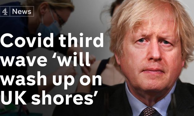 Johnson warns Covid third wave ‘will wash up on our shores’